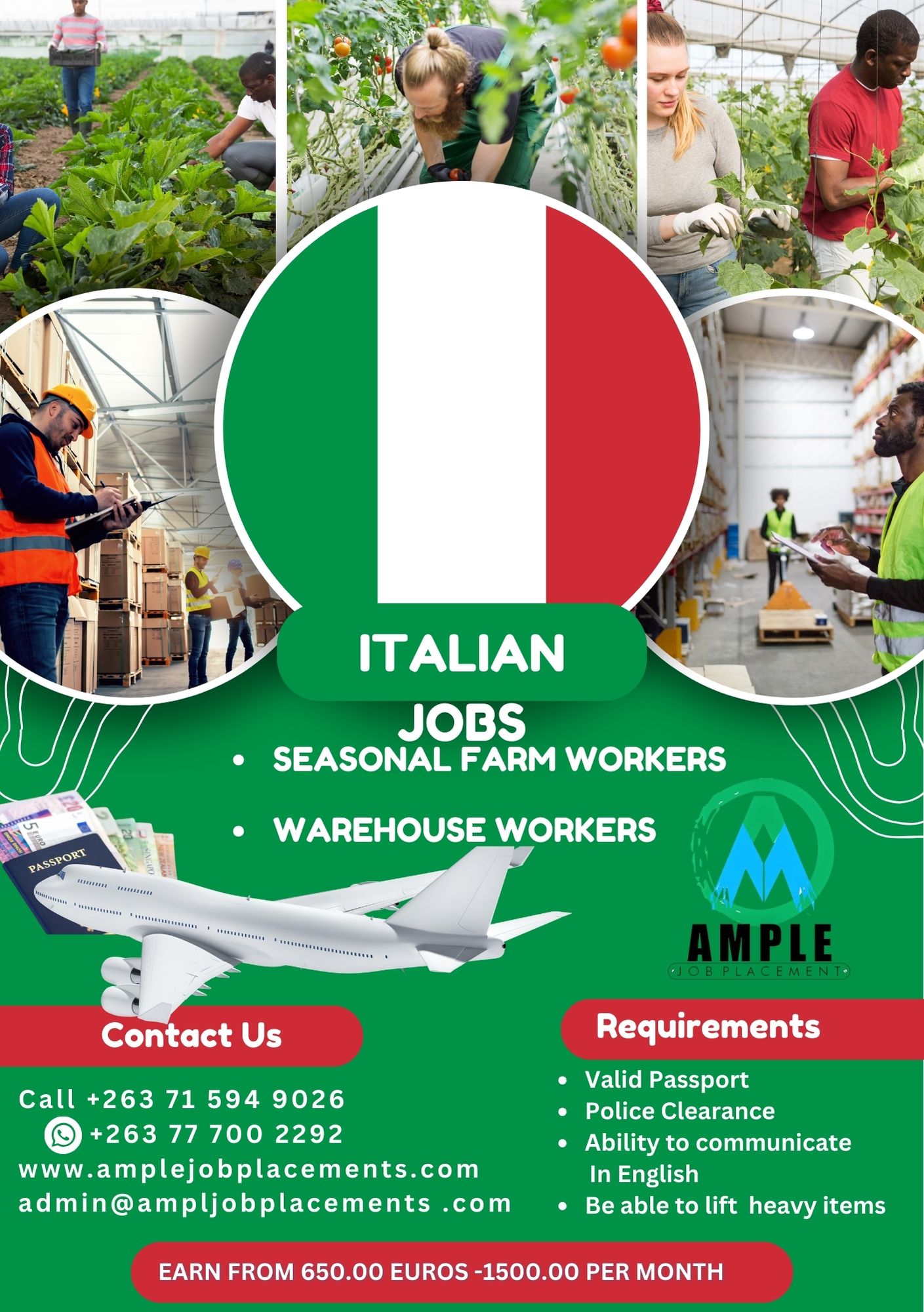 Italy workers Flyer